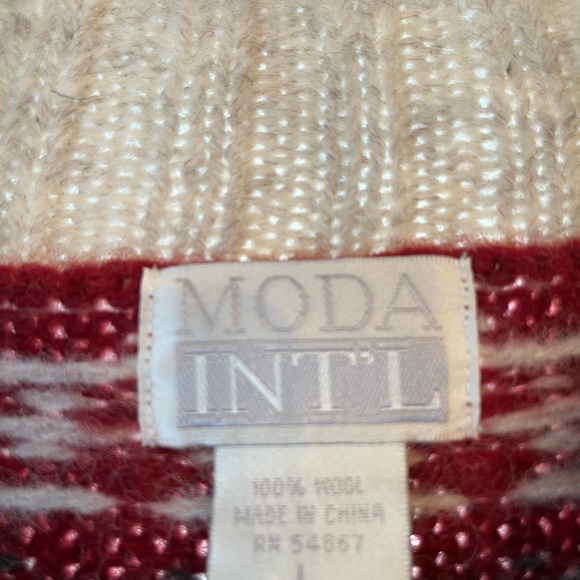 Moda Intel wool sweater women’s large - Picture 2 of 2
